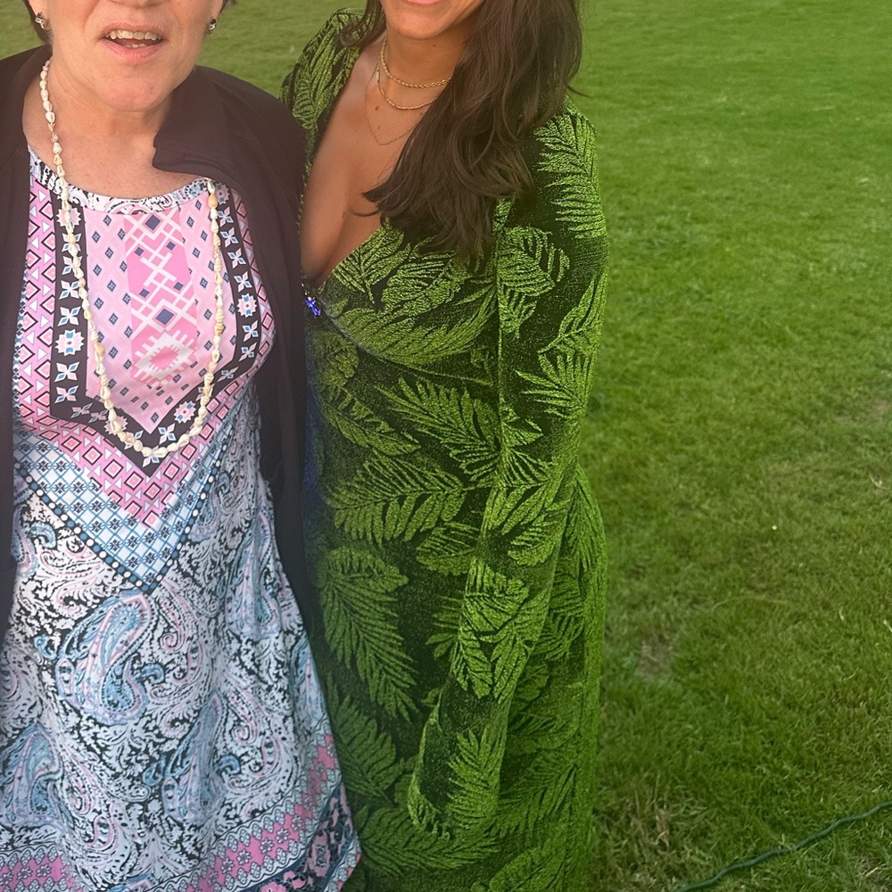 Show Me Your MuMu Lopez Green Leaf Maxi Dress - Picture 3 of 3